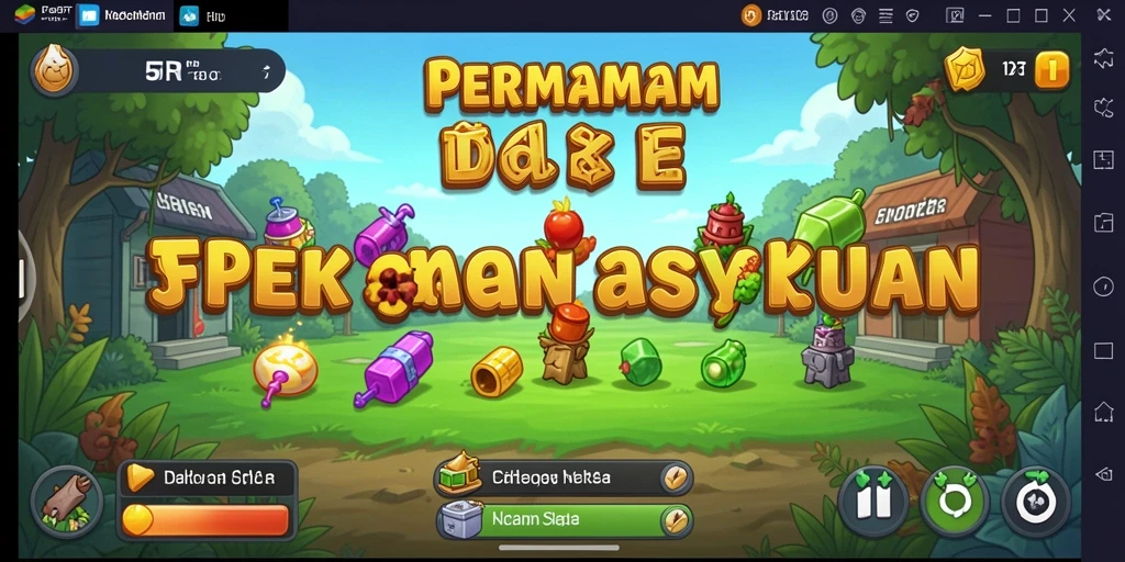 Screenshot gameplay 5RT dengan karakter yang sedang beraksi dalam mode Idle.