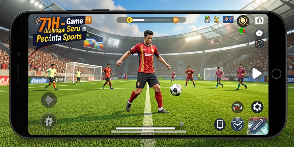 Tampilan gameplay seru di 71H dengan aksi olahraga nyata.