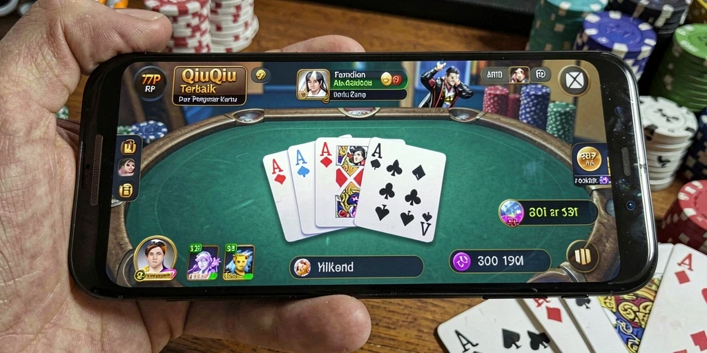 Tampilan gameplay QiuQiu yang seru dan menegangkan.