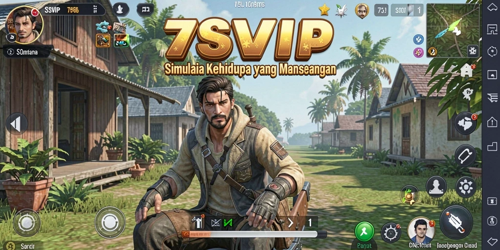 Tampilan gameplay dari 7SVIP dengan berbagai aktivitas menarik.