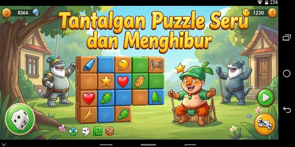 Tampilan gameplay seru dan menantang di 8364.