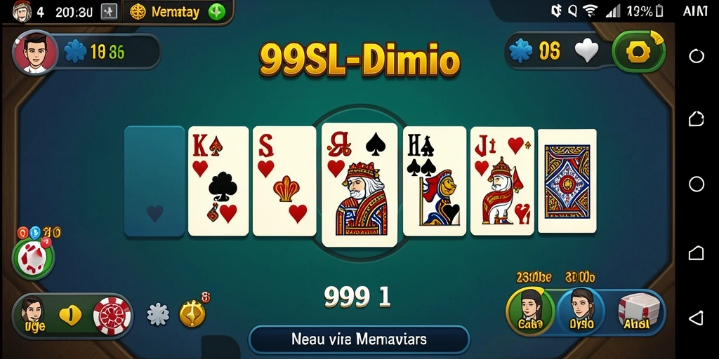 Tangkapan layar menampilkan gameplay seru dari permainan Domino.