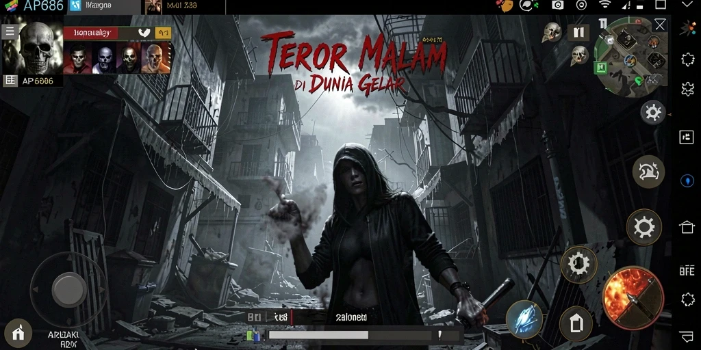 Screenshot dari gameplay AP686 yang menegangkan dan misterius.