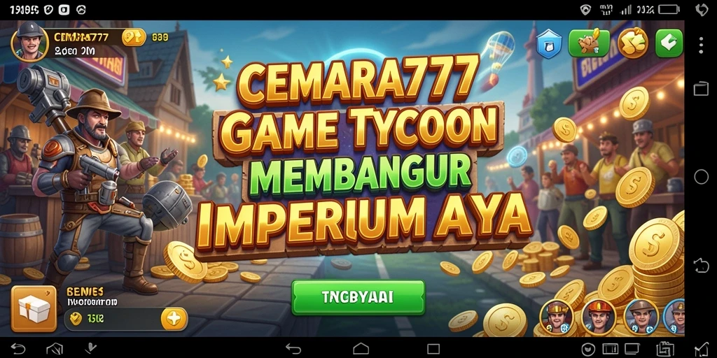 Screenshot CEMARA777 menunjukkan gameplay yang menarik dan seru dalam membangun bisnis.