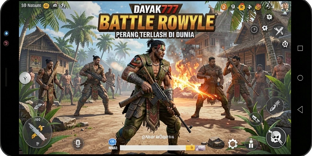 Gameplay seru dengan aksi Battle Royale menegangkan.