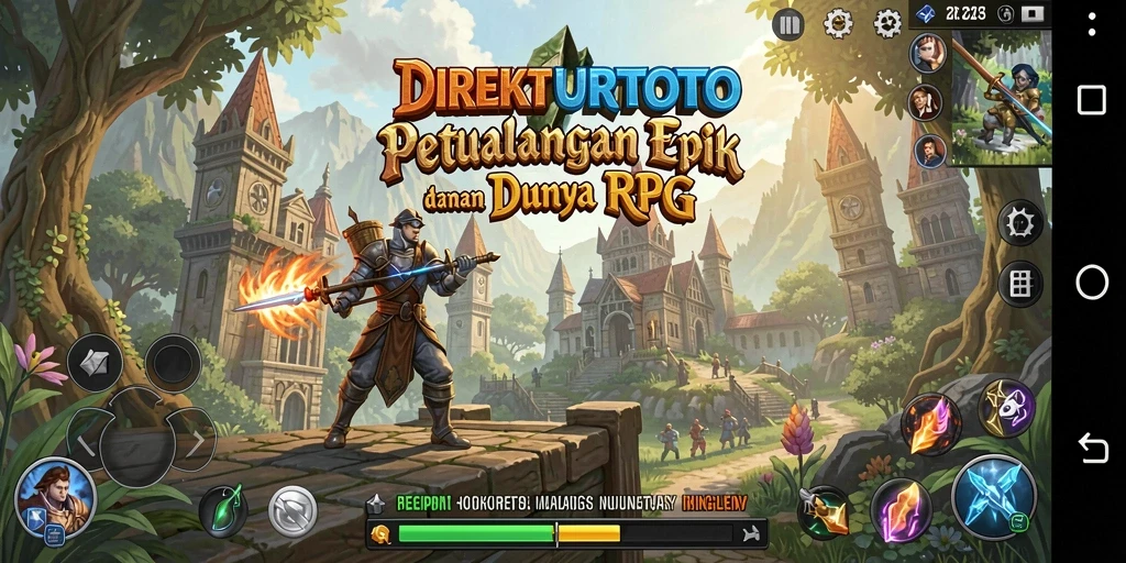 Tangkapan layar utama dari gameplay mengasyikkan DIREKTURTOTO.
