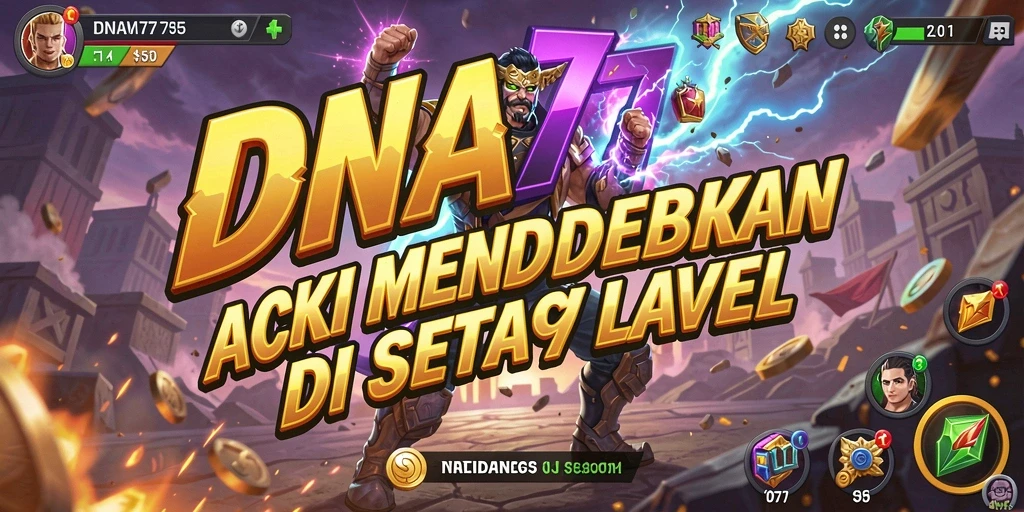 Screenshot gameplay DNA777 menampilkan aksi seru dan mendebarkan.