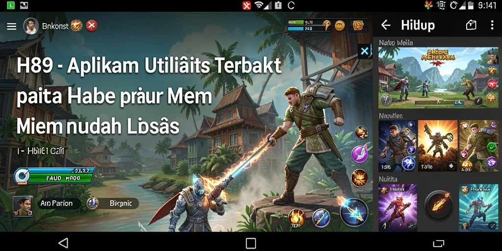 Tampilan aplikasi H89 dengan fitur utilitas yang bermanfaat.