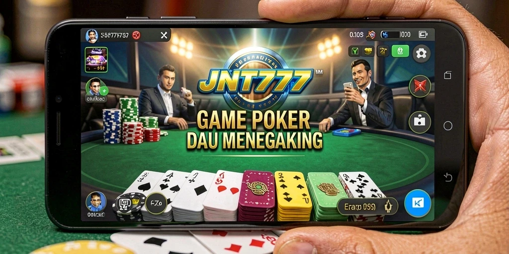 Screenshot JNT777 menampilkan gameplay Poker yang menarik dan interaktif.