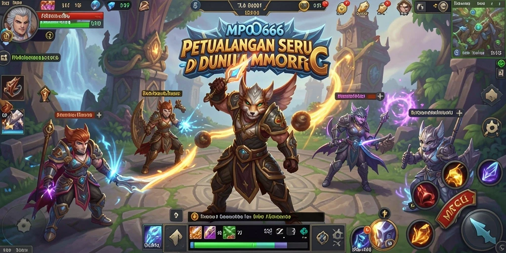 Gameplay seru MPO666 dengan pertarungan yang dinamis dan dunia luas.