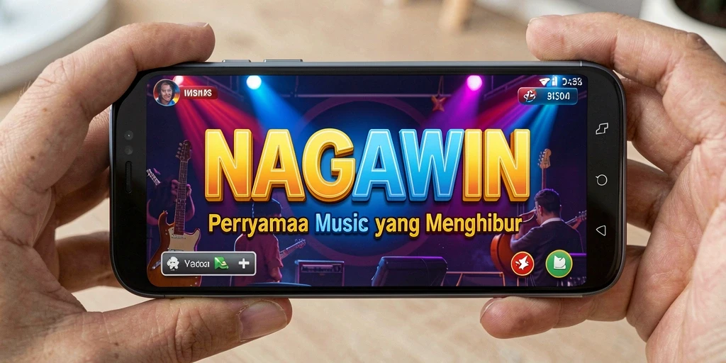 Tampilan gameplay NAGAWIN yang seru dan interaktif.