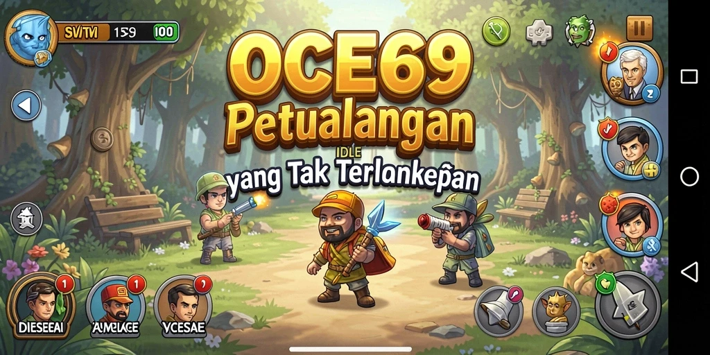 Tangkapan layar OCE69 menunjukkan gameplay idle yang menarik dan menawan.