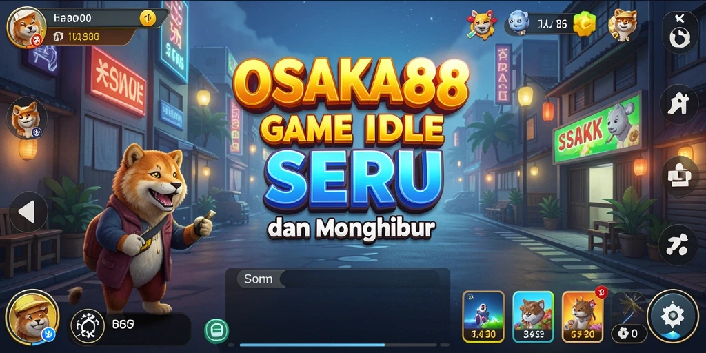 Screenshot gameplay OSAKA88 yang menampilkan karakter dalam mode Idle.