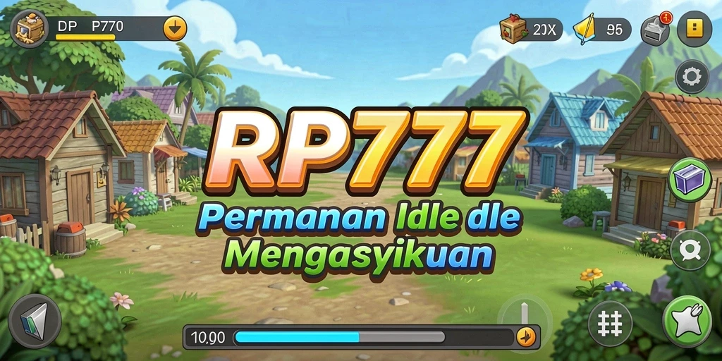 Tampilan gameplay RP777 yang menarik dan penuh warna.