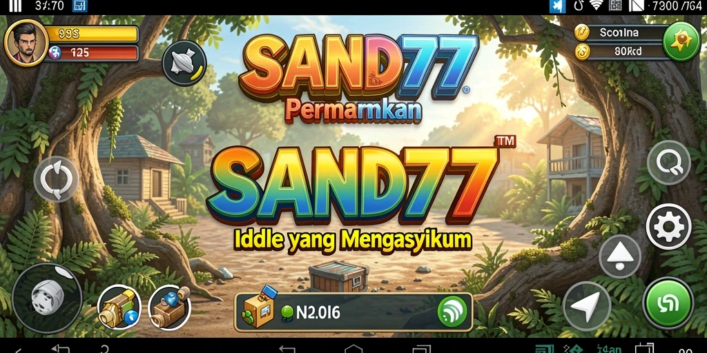 Tampilan menarik dari gameplay Idle SAND77 yang mengasyikkan.