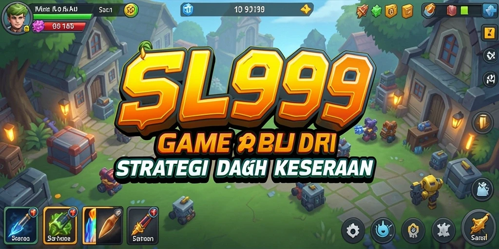 Tangkapan layar gameplay SL999 menampilkan karakter yang mengumpulkan sumber daya.